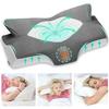 Oreiller Ergonomique - Elviros - Papillon - Mousse À Mémoire De Forme - Taie Amovible - Gris Foncé