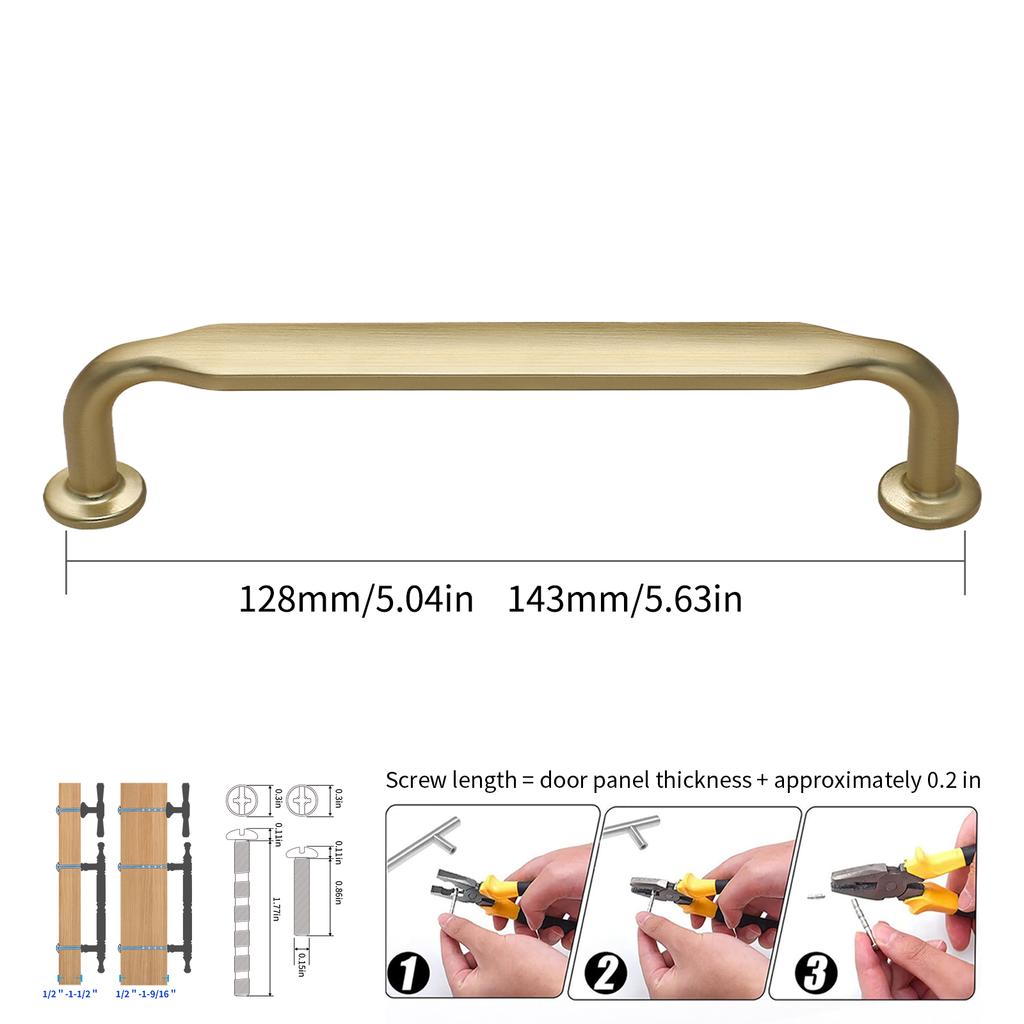 Modern Minimalist Zinc Alloy Gold and Sliver Cabinet Doors Handles Luxury Furniture Cabinet Cupboard Drawers Knob Wardrobes Pull