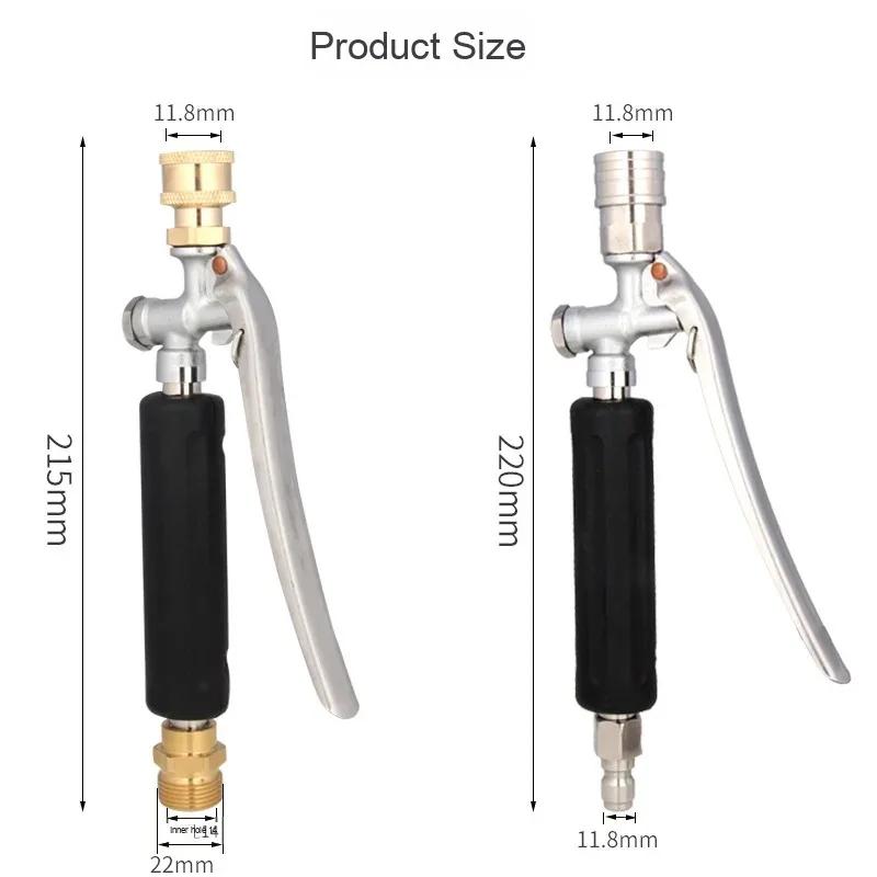 High Pressure Water Spray Gun Quick Connect Alloy Cleaning Wand For Car Washing Garden Irrigation Air Conditioner Outdoor Clean Tool Kit