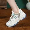 Fashion Fashion Sneakers for Womens Shoes Mesh Breathable Pacthwork Lace-up Low-top Non-slip Thick Bottom Running Shoe Zapatillas