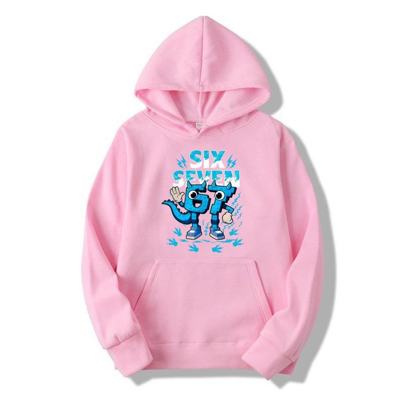 2025 Kids' Hooded Sweatshirt - New European & American Style, No. 67 Pattern, Autumn/Winter Fleece