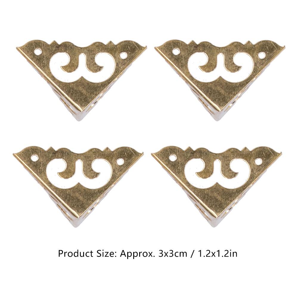 4pcs Triangle Box Corner Protector With Screws Edge Guard Decorative Corner Guard  Home Supplies