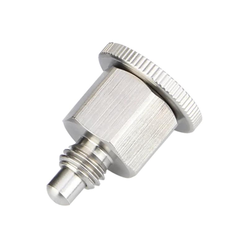 KST213 M6/8/10 Coarse Thread Carbon Steel/Stainless Steel ReturnType/Self-locking Mini Index Plunger Pins Black/Blue/Red Knob Locating Pins