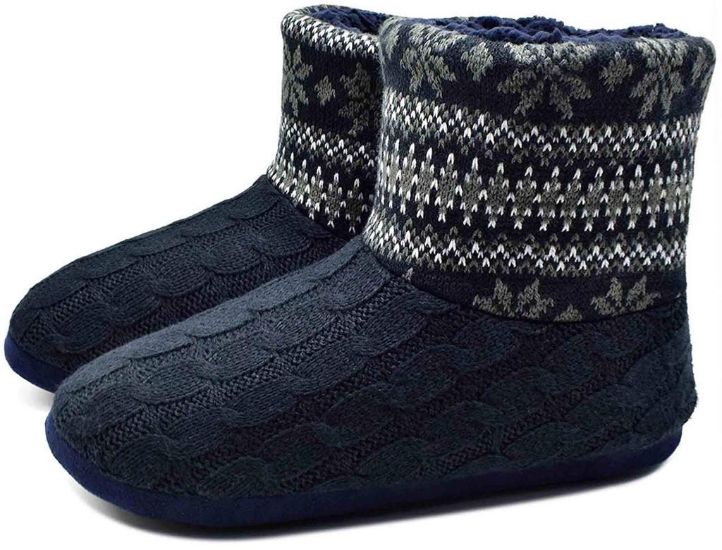 COFACE Plus Size Boa Winter 14 Sizes Cm Men's Boots, Warm, Quiet, Washable, Colors, 24.0-31.0 (AR5892 - Black/Gray)