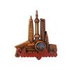 China Shanghai Oriental Pearl TV Tower 3D Stereoscopic Tourism Souvenirs Metal Decoration Home Refrigerator Magnets