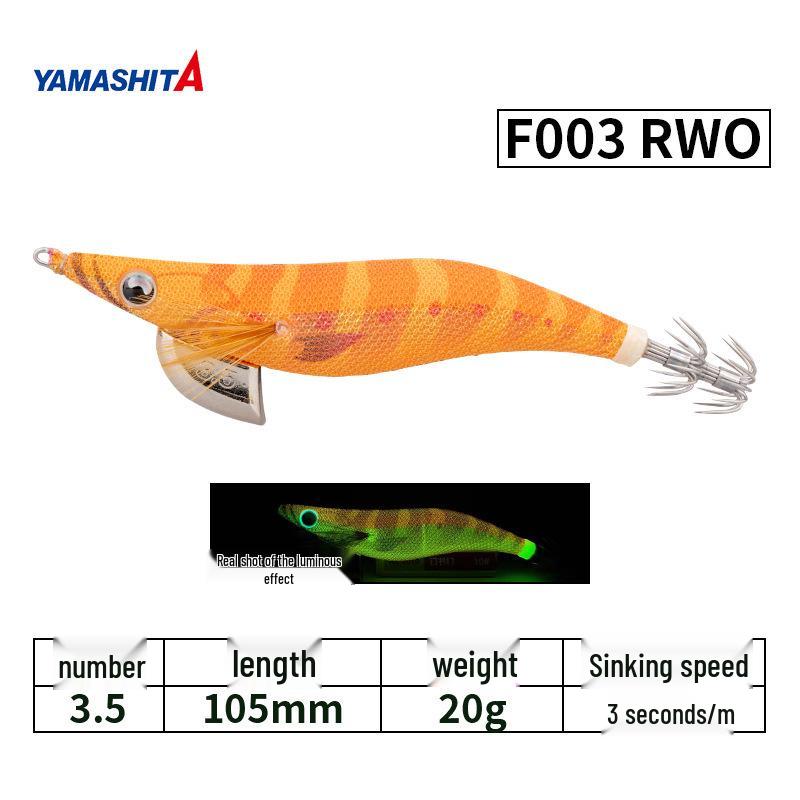 YAMASHITA EGI-OH F 3.5/20g Super Bright Luminous Wood Shrimp Squid Fishing Lure