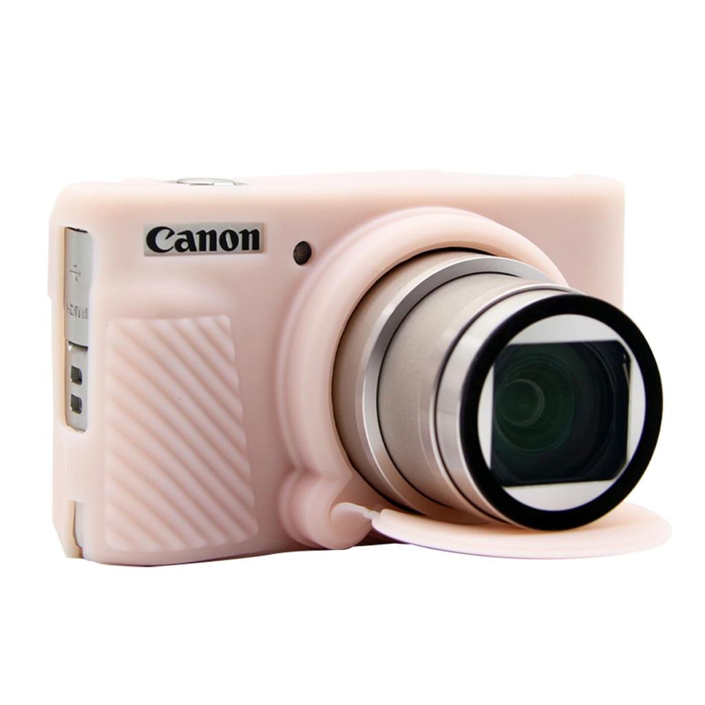 SX740 Body Case for Canon Digital Silicone Cover Camera Case Camera Cover Lightweight Full Protection Case, SX740/SX730 Camera, (transparent Pink)