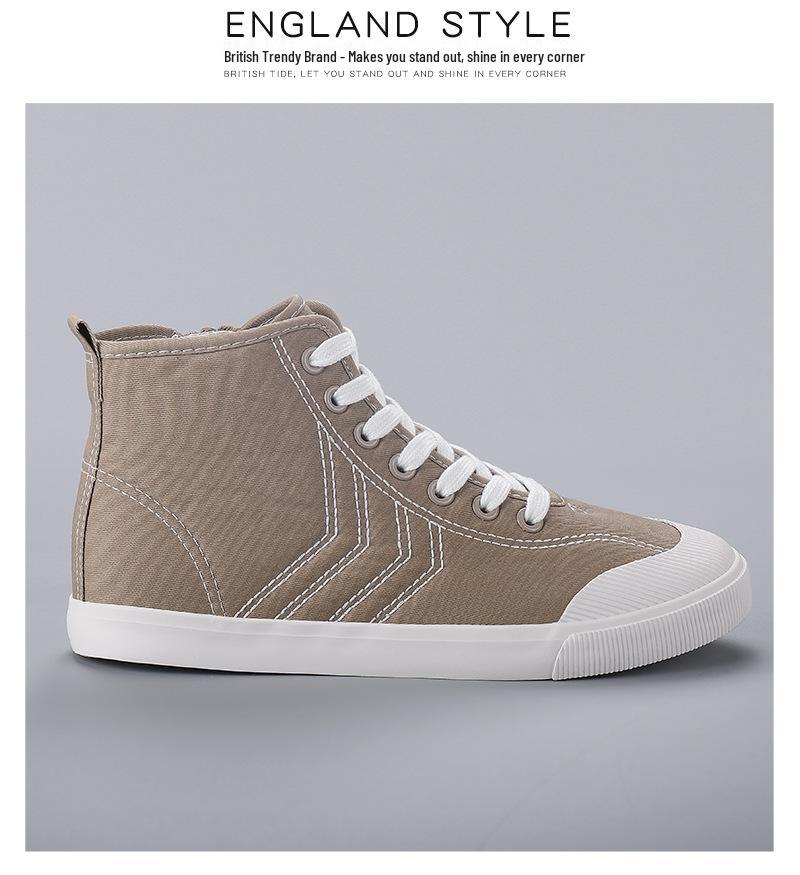 2026 Spring Women's Breathable High-Top Canvas Sneakers – Classic Versatile Casual Shoes