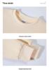 Trendy Women's Cropped Sweatshirt - Plain Color, Loose Fit, Versatile Round Neck Autumn/Winter Top