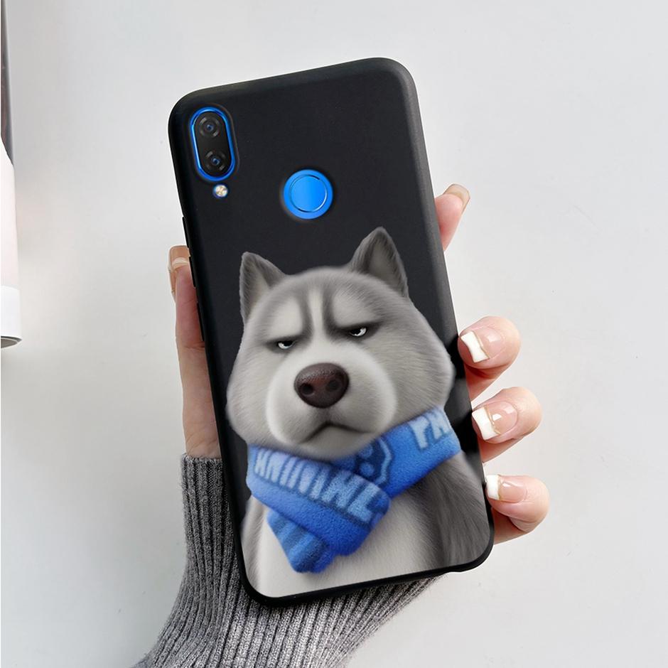 Cute Rabbit Photograph Phone Case For Honor 10 Lite Liquid Silicone Cover Shell For Huawei P smart 2019 Graffiti Bumper