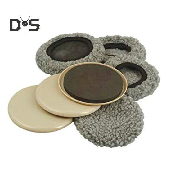 4Pcs Round Furniture Slider Carpet Hardwood Floor Furniture Mover Reusable Heavy Duty Furniture Sofa Bed Table Desk Floor Protector Moving Pad