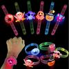 3 Styles Christmas Party Favors for Kids LED Light Up Bracelet Christmas Flashing Toys Treats Goody Bag Candy Halloween Gifts