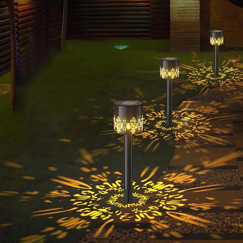 2000LM New Solar Pathway Led Lights Waterproof Outdoor Solar Projection Lawn Lamp Landscape Decoration For Street Garden Lighting