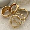 Stackable Wide Bangles Irregular Arm Cuff Bracelets Trendy Chunky Gold Bangle Bracelets  For Women