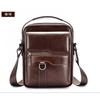 Retro Men's Top Layer Cowhide Shoulder Bag High Luxury Business Leather Crossbody Trendy Casual Outdoor