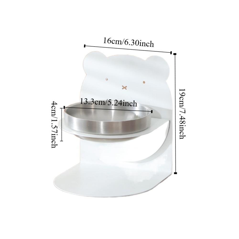 Large Capacity Detachable Pet Bowl Anti-Tip Non-Slip Cat Dog Bowl Magnetic Cervical Protection High Footed Bowl Senior Pets