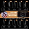 Clear Gel Nail Tips DIY Nail Extensions Transparent False Nails Art Decoration Long-Lasting Perfect for DIY Nail Art