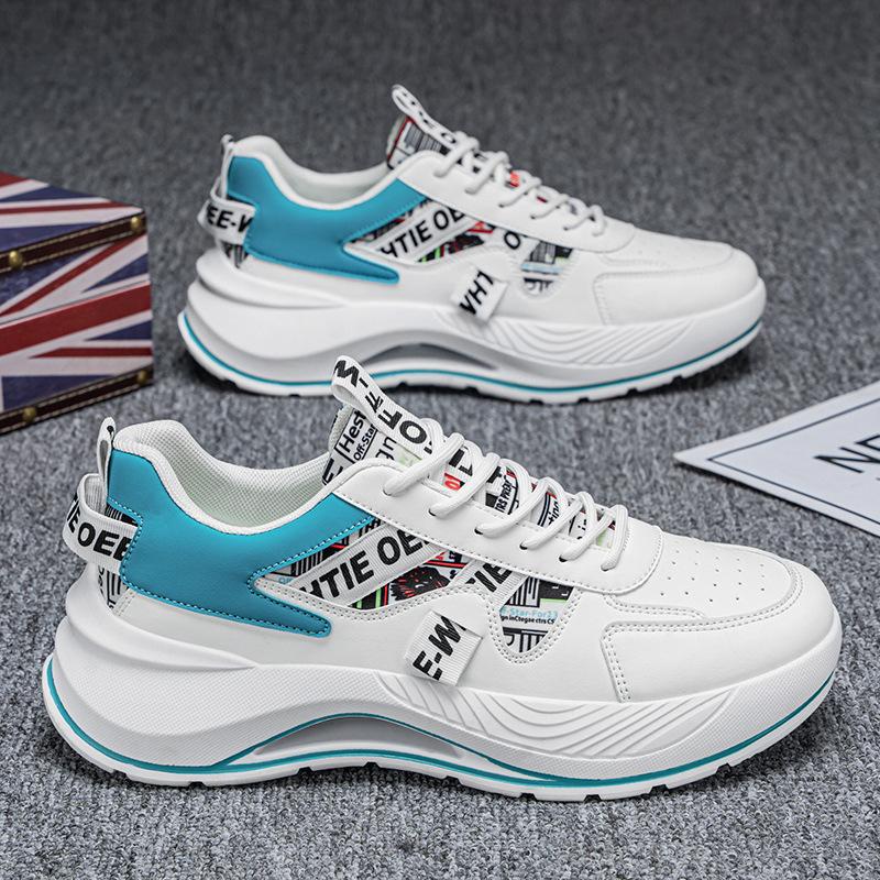 2025 Luxury Sneakers for Men Two-tone Men's Low-top Platform Lace-up Casual Sports Shoes Men's Outdoor Running Vulcanized Shoes
