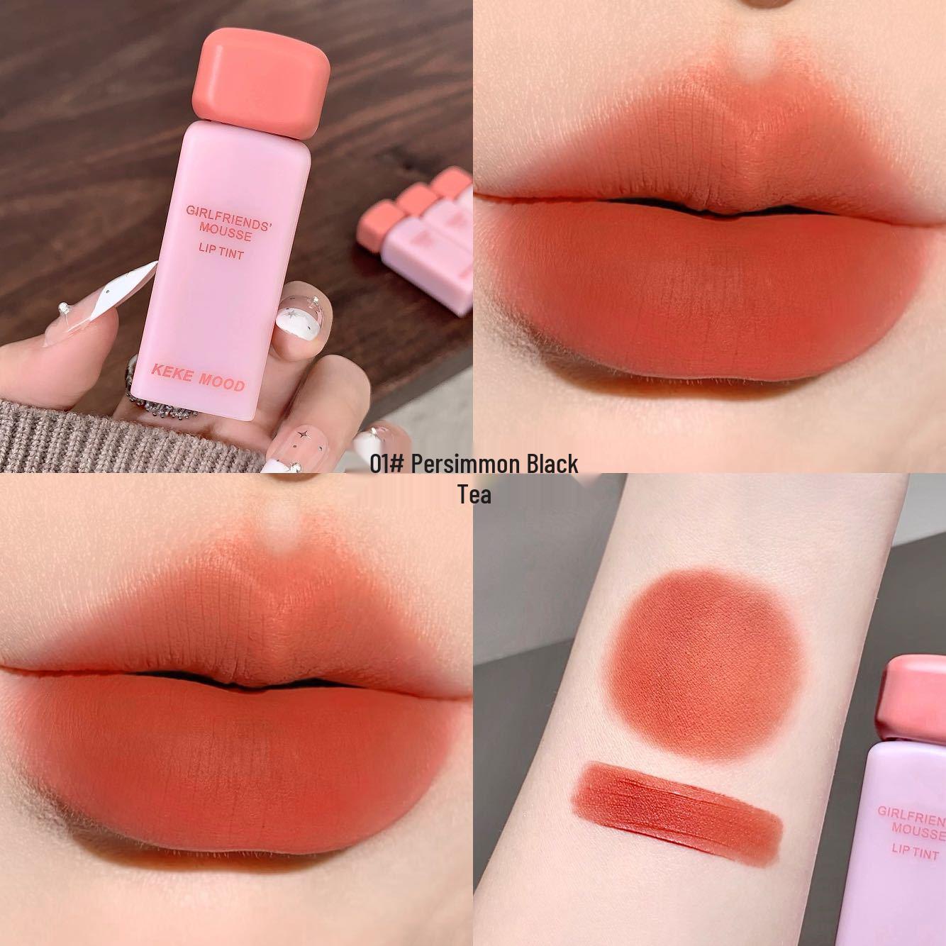 Kekemood Бархатный блеск для губ - Мягкий матовый финиш, Стойкий, Придающий объем блеск, Помада с эффектом  голых губ . 3.2g