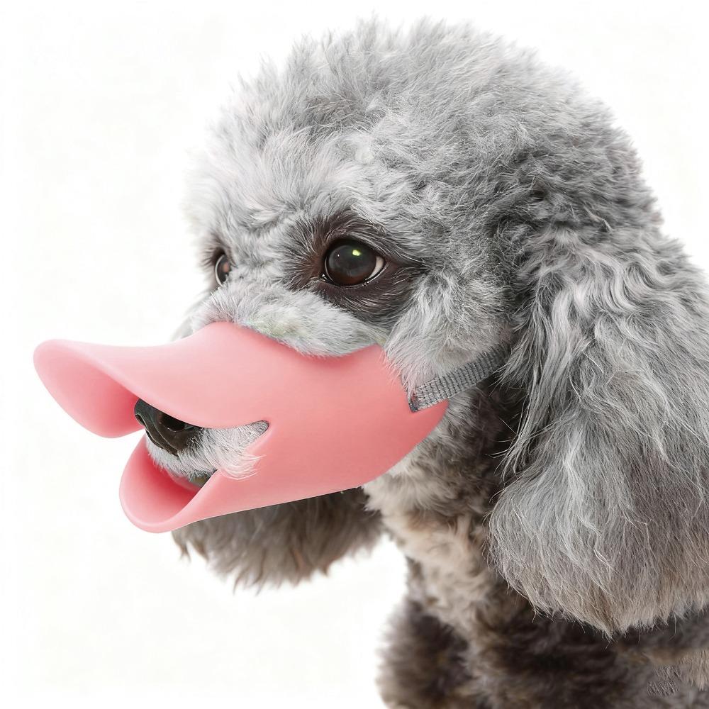 Muselière en Silicone Lisse Caoutchouc Muselière Douce en Silicone pour Petit Chien Muselière pour Chien Protection de Sécurité