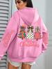 Merry Christmas Colorful Bow Tree Print Pattern Hoodie Jumper Autumn And Winter Sweater