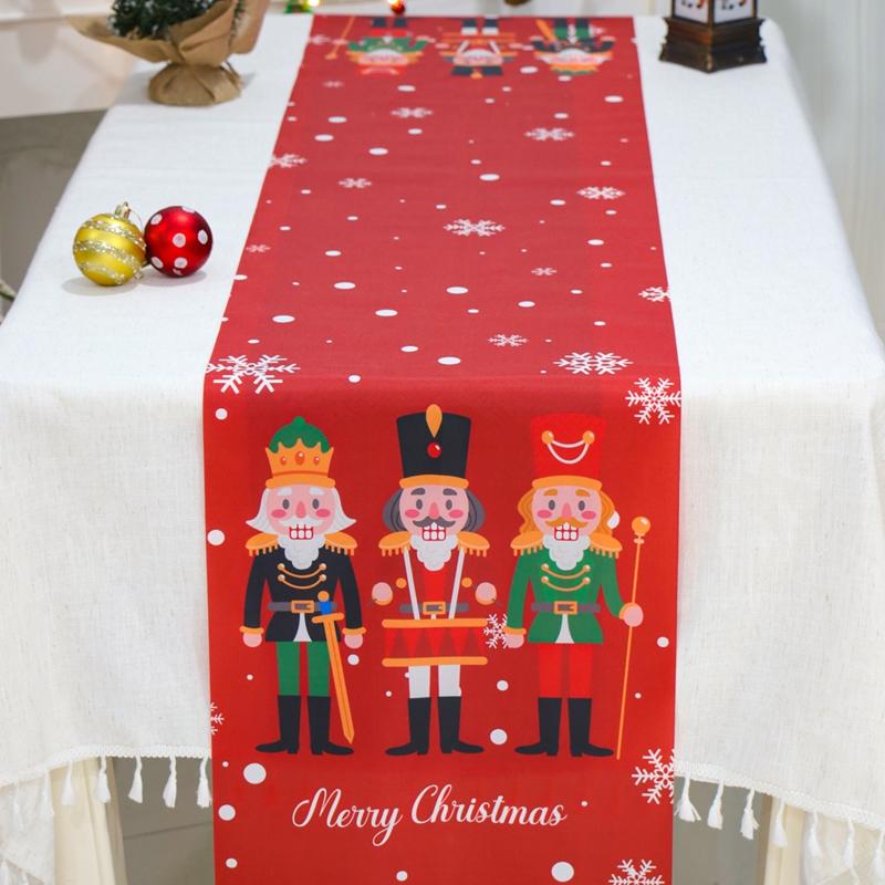Christmas Tablerunner Merry Christmas Decoration For Home Tablecloth Kitchen Xmas 2025 Navidad Kerst Natal Happy New Year 2025
