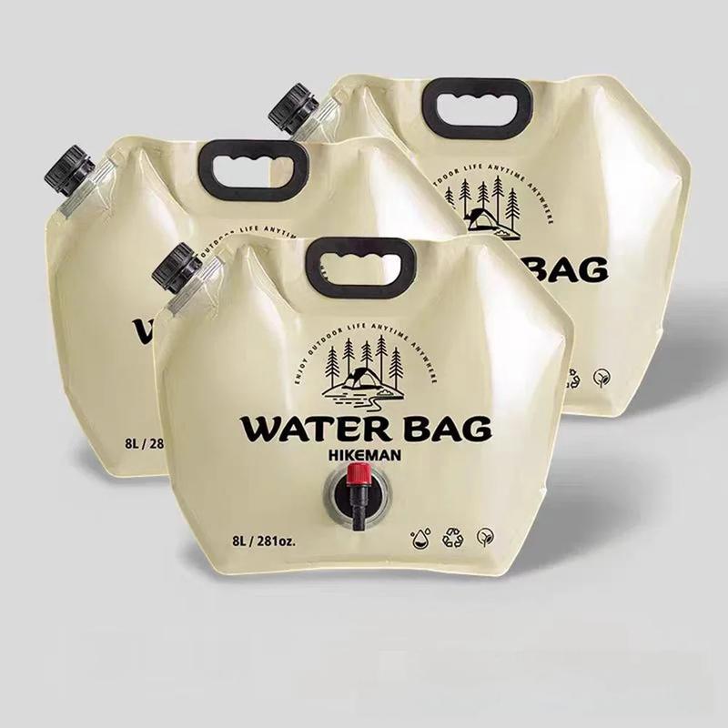 Outdoor Large Capacity Water Bag 8L Portable Foldable Water Storage Bag Camping Car Food Grade Soft Water Storage Bag