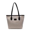 Simple Contrasting Colors, Large-capacity Commuter Tote Bag, Trendy Premium Texture, Retro Portable Shoulder Canvas Bag.