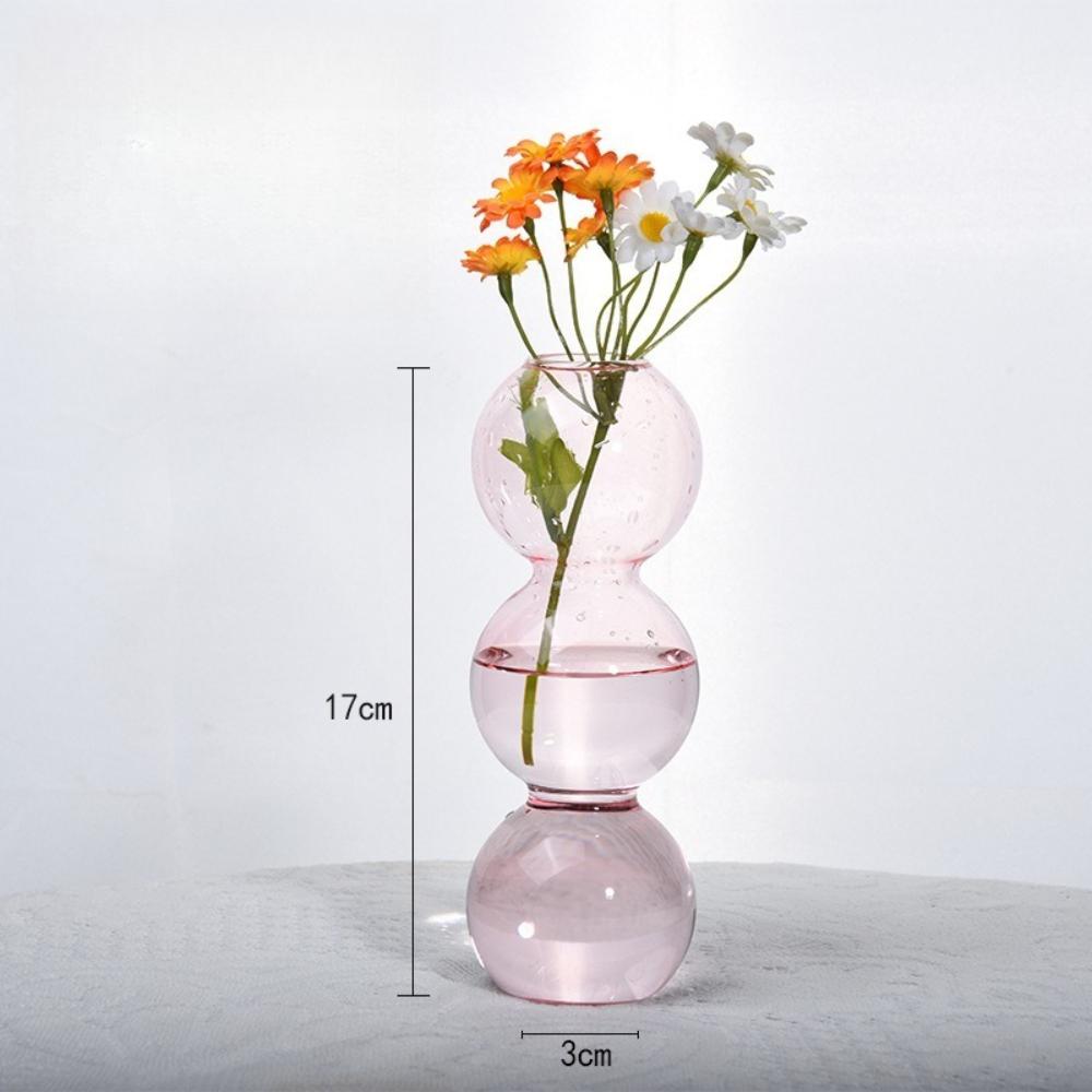 Modern Simple Creative Glass Vase Homestay Flower Utensils Decoration Bubble Vase Flower Arrangement Hydroponic Ball Glass