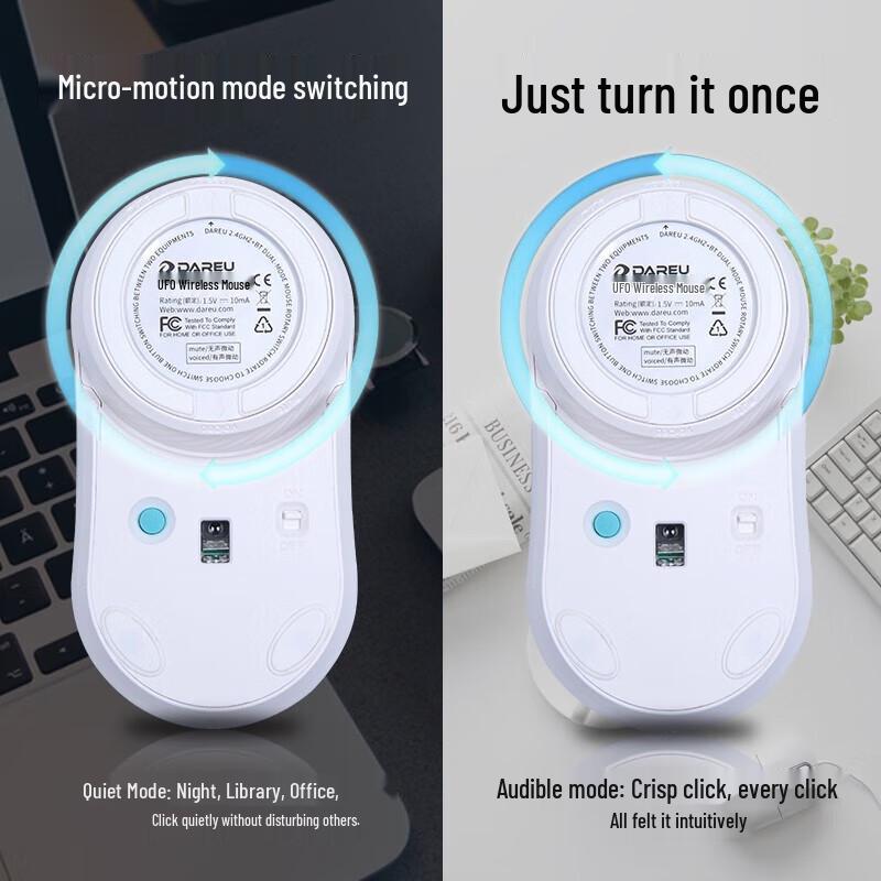 DAREU UFO Wireless Bluetooth Dual Mode Mouse