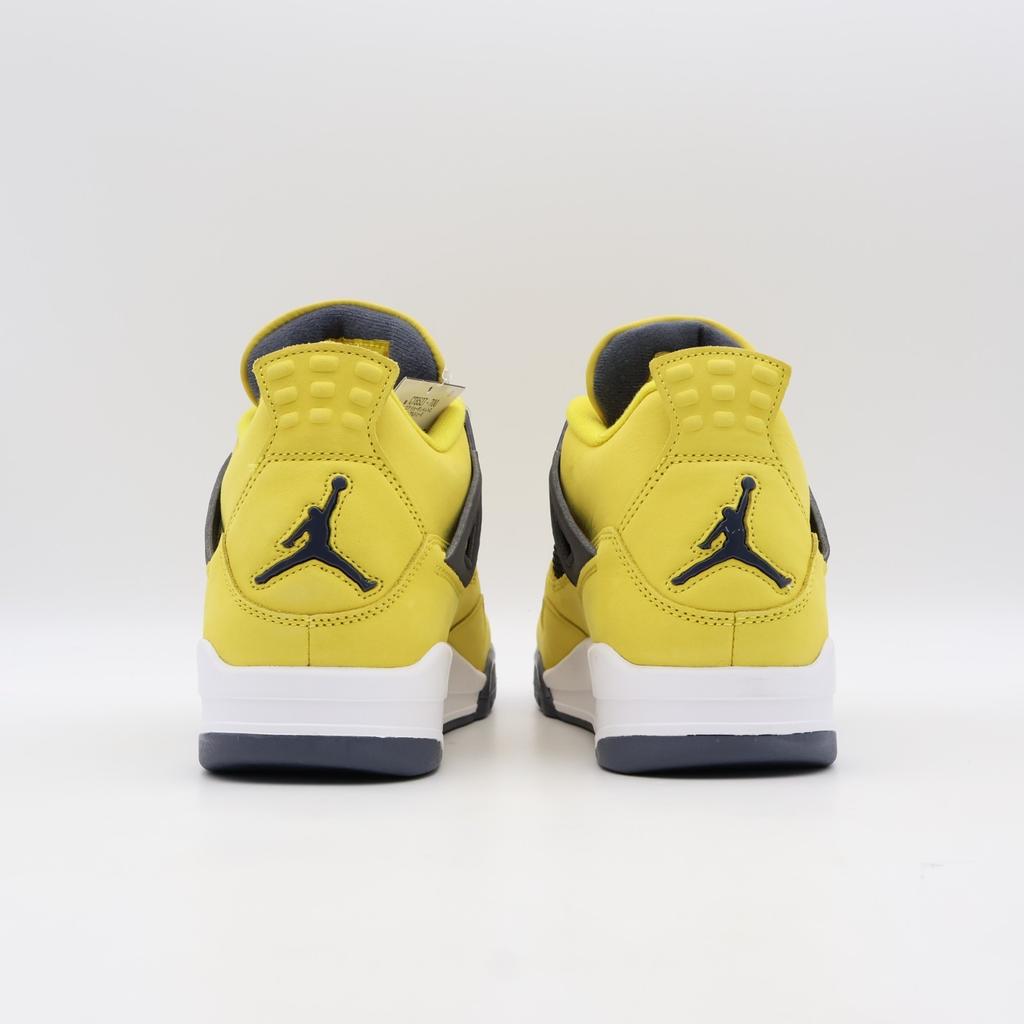 CT8527-700 Nike Air Jordan 4 Retro Lightning Thunder Tour Yellow Grey (Men's)