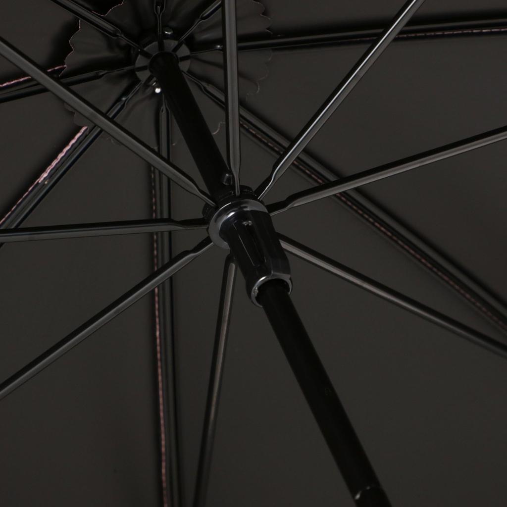 Francfranc Blackout Piping Long Umbrella, 50cm, Pink (For Rain or Shine)