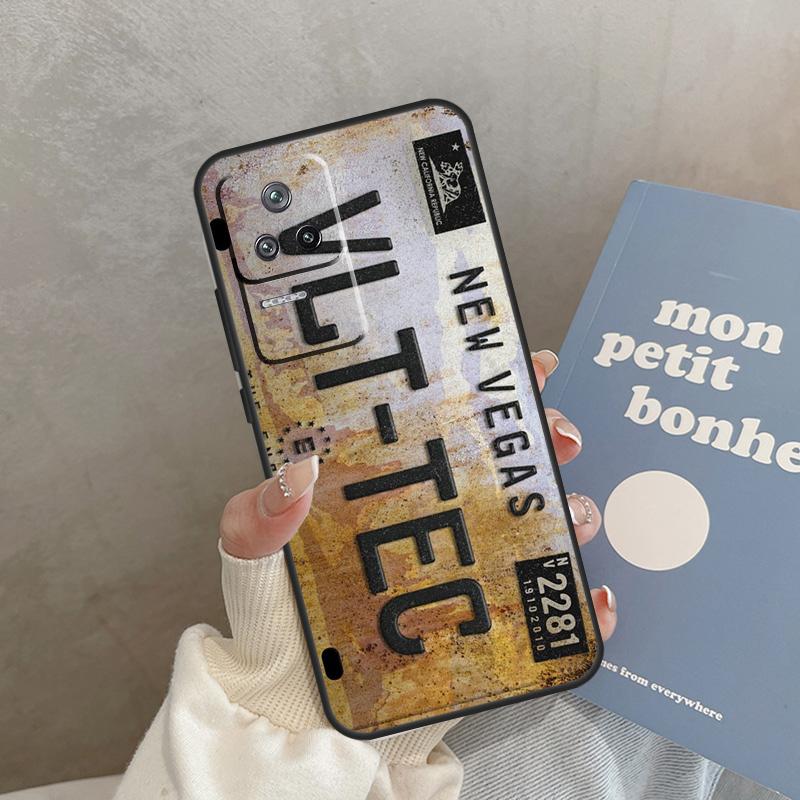 Retro License Plate Number Case For Xiaomi 15T 14T 13T Pro 14 15 Ultra POCO F8 Ultra F7 Pro F5 F6 X3 X5 X6 X7 Pro Cover