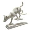 DYS 3D Printed Cat Dog Figurine, Stair Animal Sculpture, Cat/Dog Shape Stepping Artistic Desktop Ornament Gift
