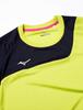 Mizuno Trainingsshirt Kurzarm Standard Limettengrün x Tief Größe S Größe S Tragen, T-Shirt, Passform, Feuchtigkeitsableitend, Schnelltrocknend, Marineblau, (32MA0120), (Japan