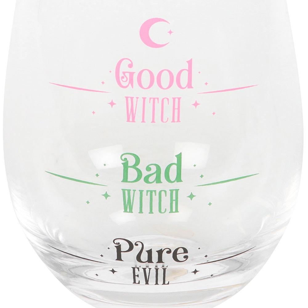 Something Different Good Witch, Bad Witch Stemless Glass