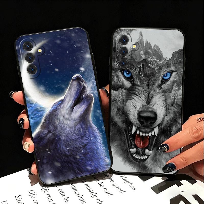 Wolf Moon Animal Soft Phone Case for Samsung A17 A37 A57 A16 A26 A36 A56 A15 A25 A35 A55 A14 A24 A34 A54 A13 A23 A33 A53 A52 A12