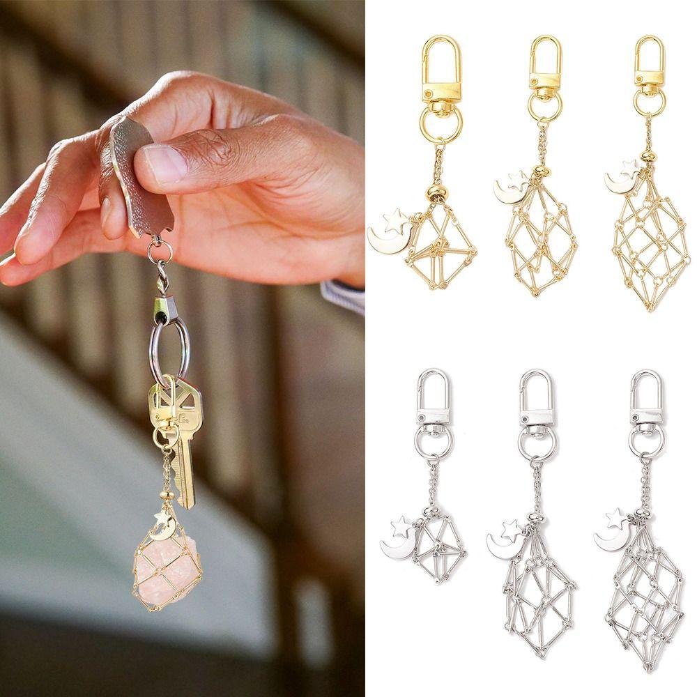 Stone Lover Gift Stainless Steel Keychain Silver Color Handbag Keyring New Design Car Keyring