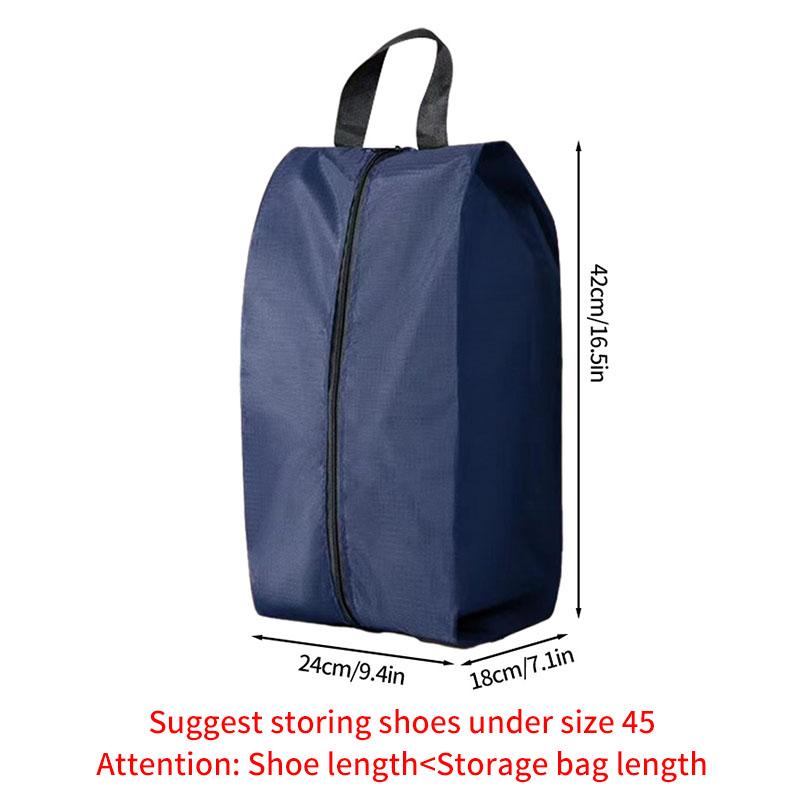 Portable Shoe Storage Bags Travel Shoe Cover Pouch Waterproof Pocket Unisex Zipper Organizer Bag Moistureproof Shoe Storage Pack