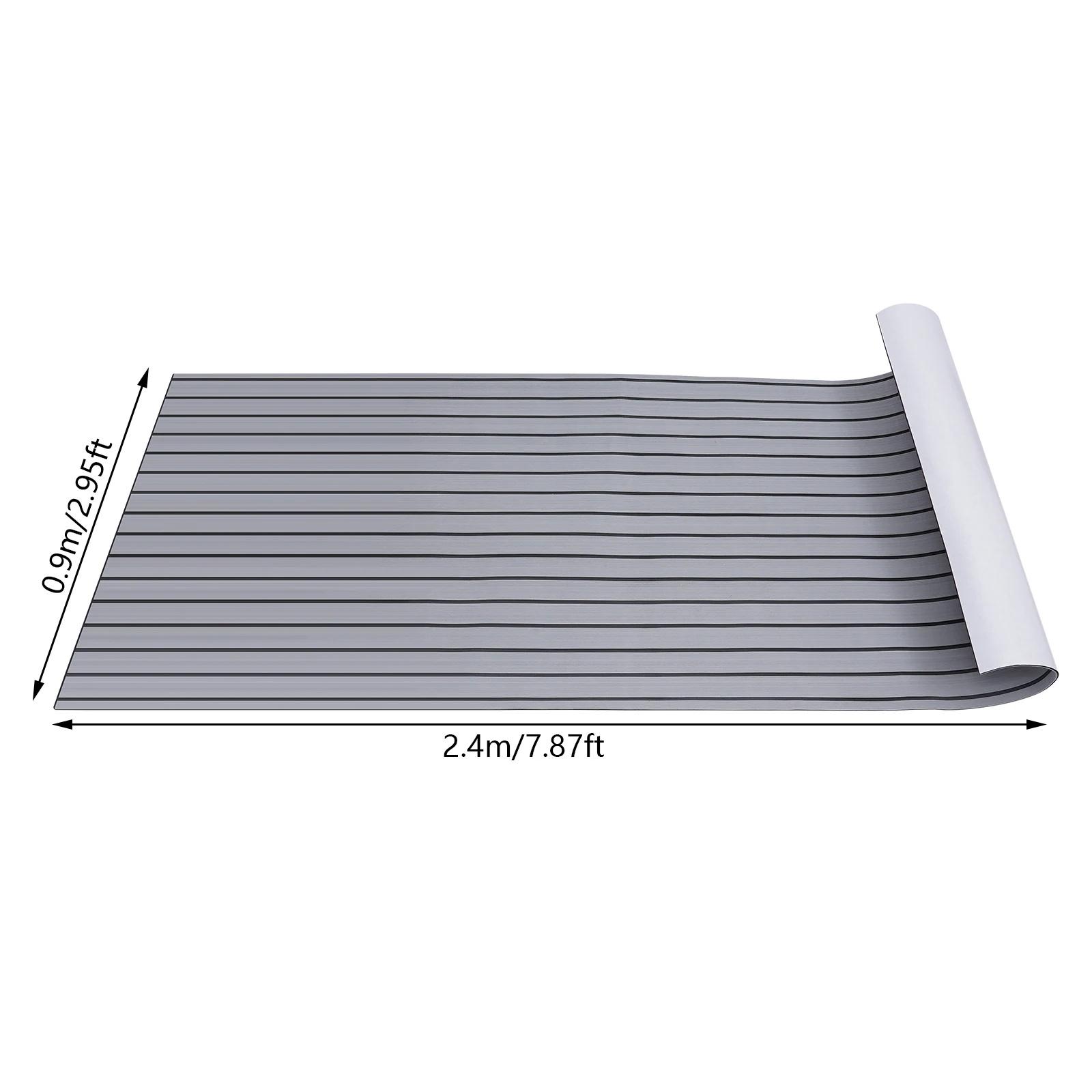 94.5 x 35.4 EVA Anti-slip Mat Foam Boat Decking Sheet Anti-Slip Self-Adhesive Deck Boat Flooring Mat Cuttable Color 7
