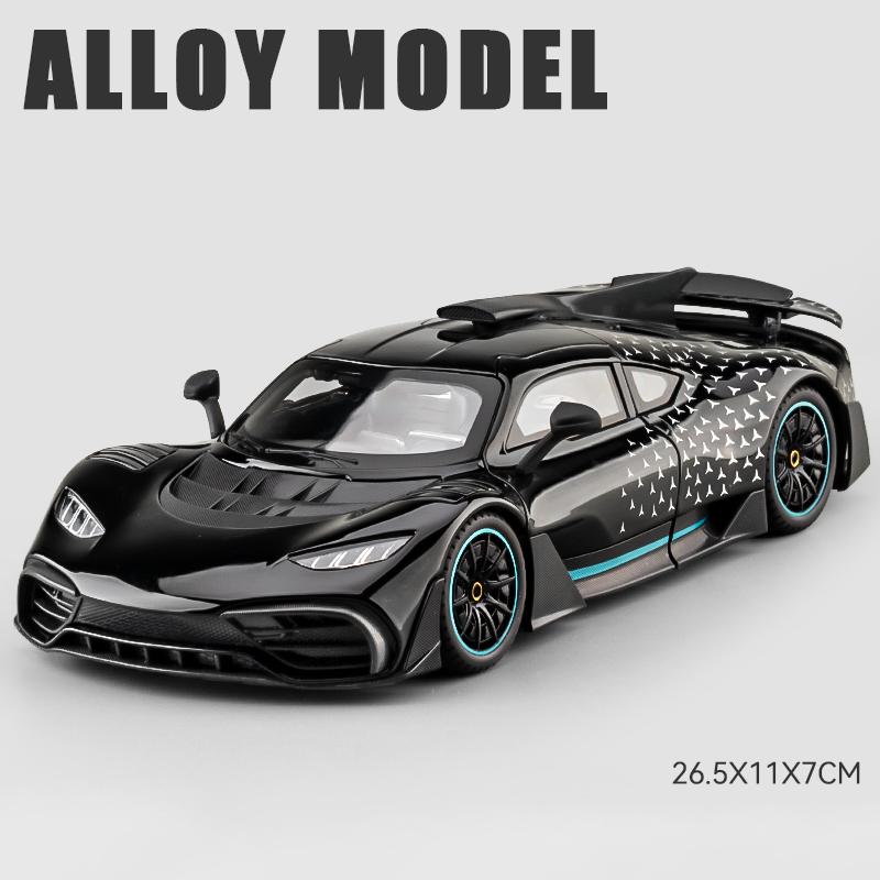 

1:18 Mercedes Benz AMG ONE 300SL GTR GT Суперкар Легкосплавний Металевий Литий Модель Автомобіля Висока Симуляція Колекційна Дитяча Іграшкова Машинка Подарунок чорний