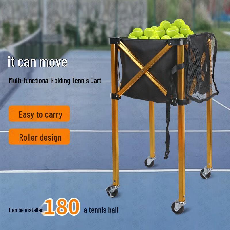 Jibing Folding Portable Tennis Ball Cart