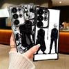 Anime Geto Suguru JUJUSU Plating Phone Case For Samsung Galaxy S24 S25 FE S26 Edge S23 Ultra S22 S21 Plus S20 Anti-Fall Airabag