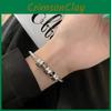 Elegantes Vintage Kupfer Liebesbrief Armband für Damen Stilvolles Geometrisches Design
