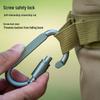 High-Quality Aluminum Alloy D-Shaped Quick Release Carabiner with Multi-functional Buckle