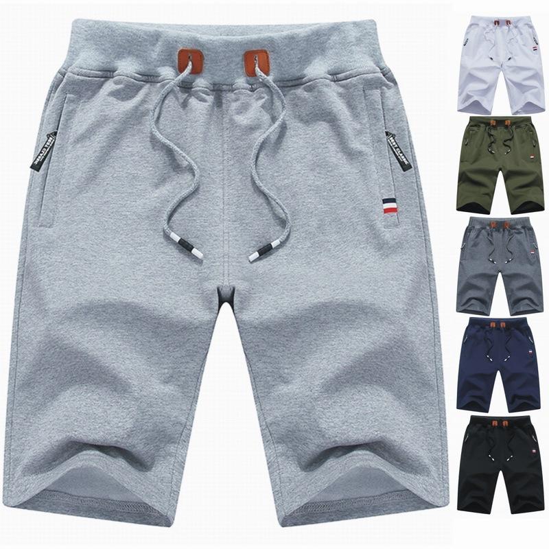 Mannen Running Sport Shorts Casual Zomer Taille Elasticiteit Effen Kleur Shorts Heren Plus Size Bodems