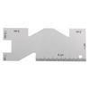 Accurate Metal Measuring Gauge Lightweight Measuring Ruler DIY Projects Quilting Ruler  Handicraft