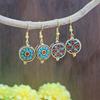 Tibetan Ethnic Style Elegant Long Dangle Earrings for Women
