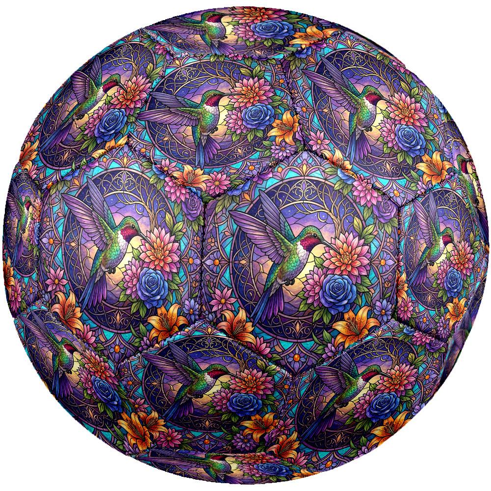 1pc Hummingbird Garden Glass Durable Size 5 Soccer Ball Professional Match Training Football Indoor &Outdoor Sports Ball P60154