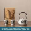 Ceramic Creative Beam Teapot, One Pot, Two Cups Teapot, Tea Cup, Home Tea Making, Kung Fu Tea Set, Gift Set, Gift Box Set
